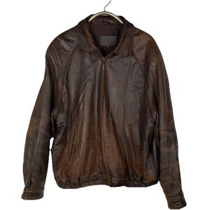 Izod ‎ Soft leather jacket Men XXL